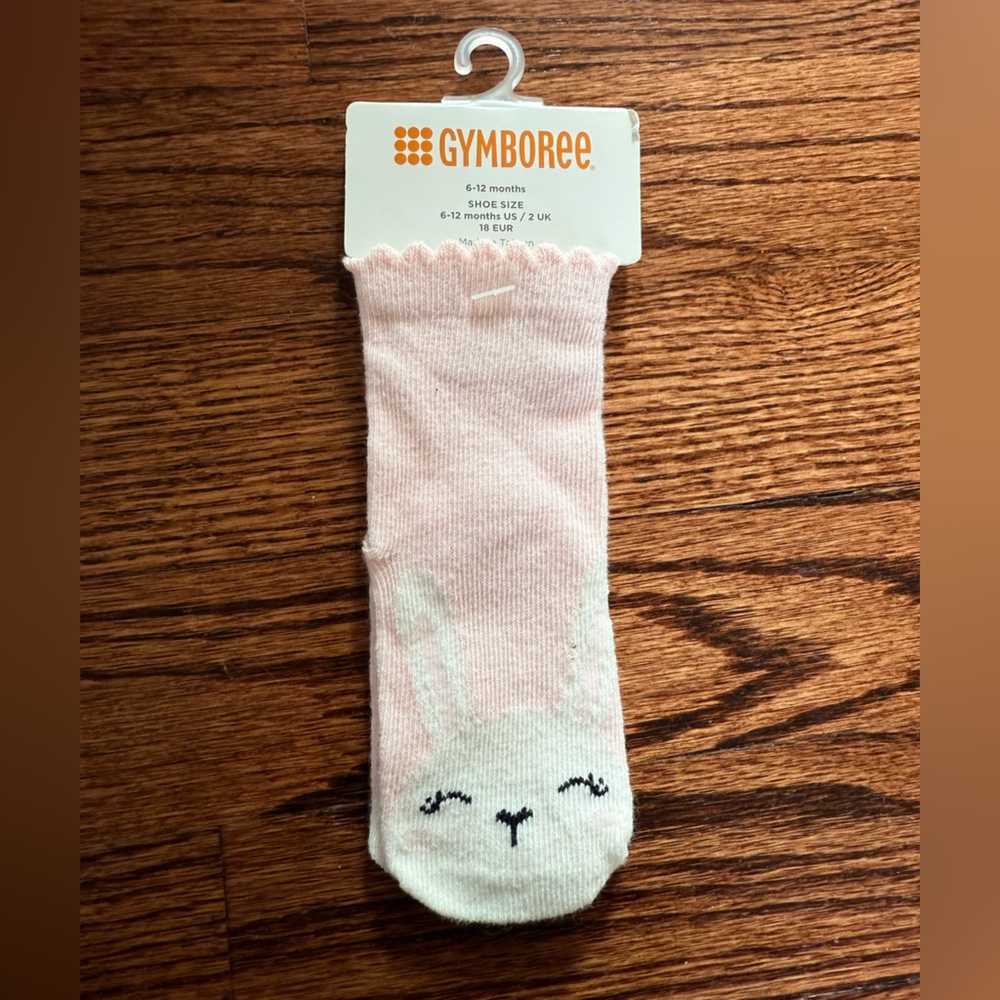 NWT Gymboree Pink Bunny Baby Socks - Size 6-12 months